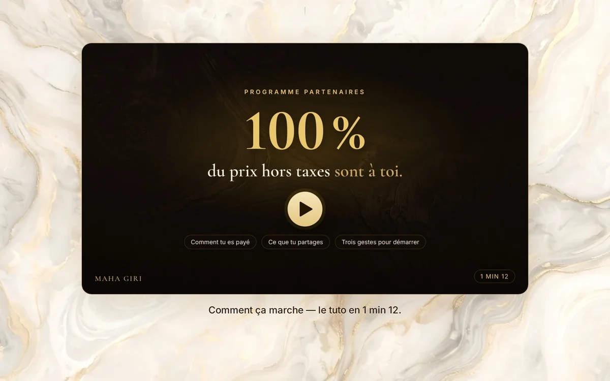 La vidéo qui explique le programme partenaires en une minute