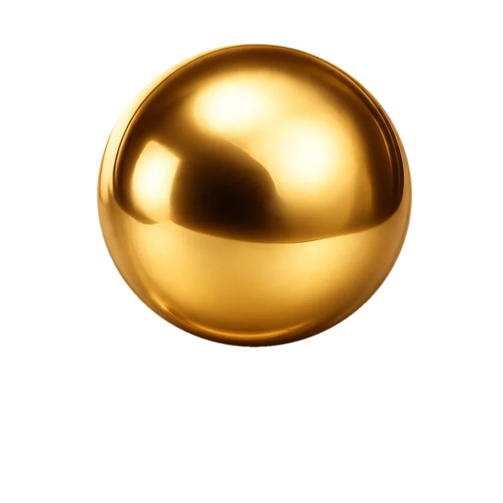 Logo Giri Sign : une sphère d'or et un crayon d'or qui trace une signature