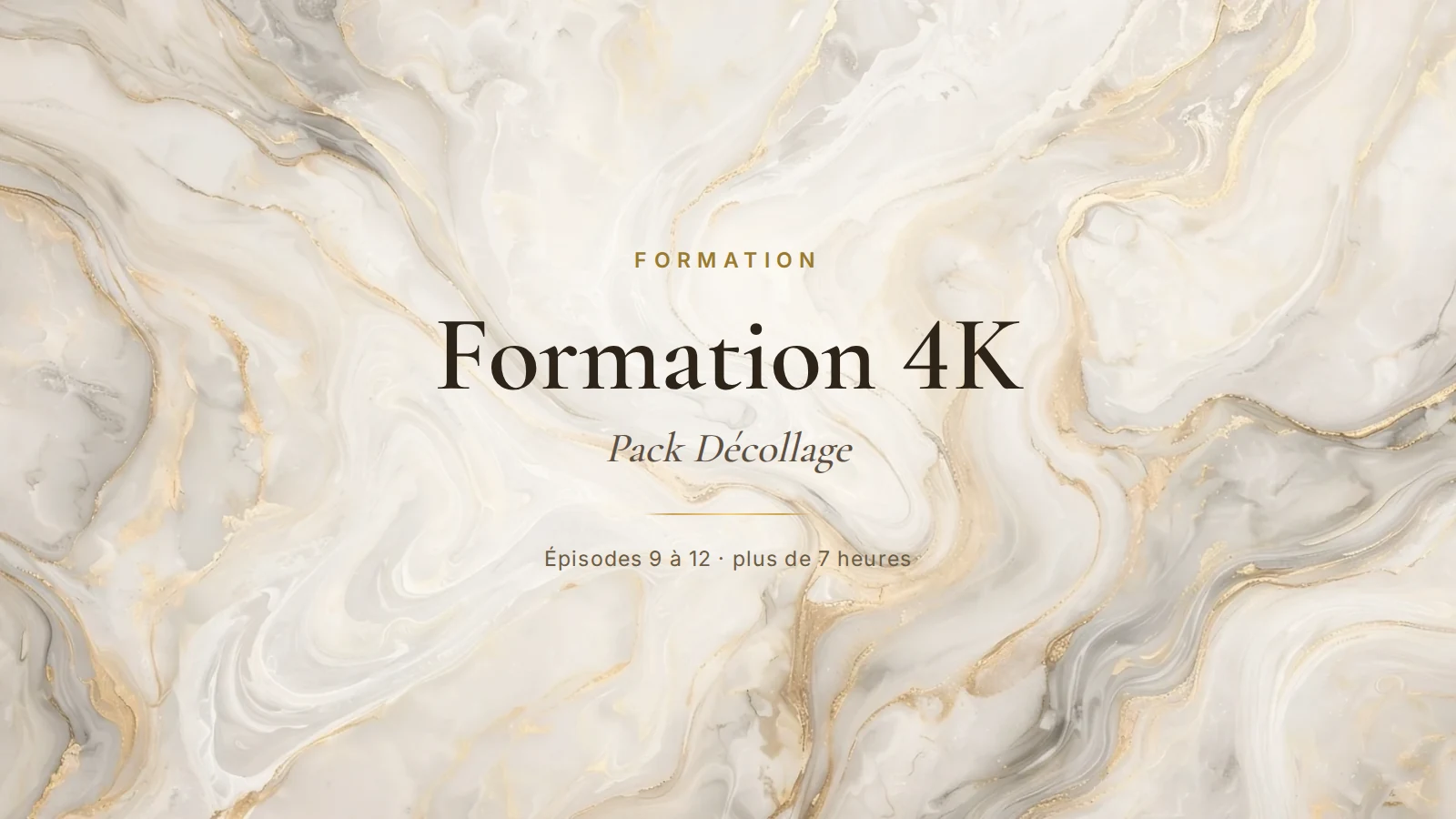 🚀 FORMATION 4K — Pack Décollage
